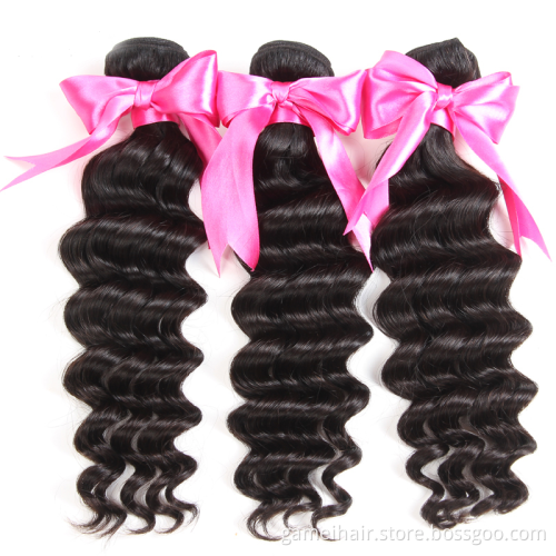 China Human Hair Supplier GMhair Wholesale Virgin Cuticle Aligned Hair Weaving Bundle Extensions Double Drawn Samples Available